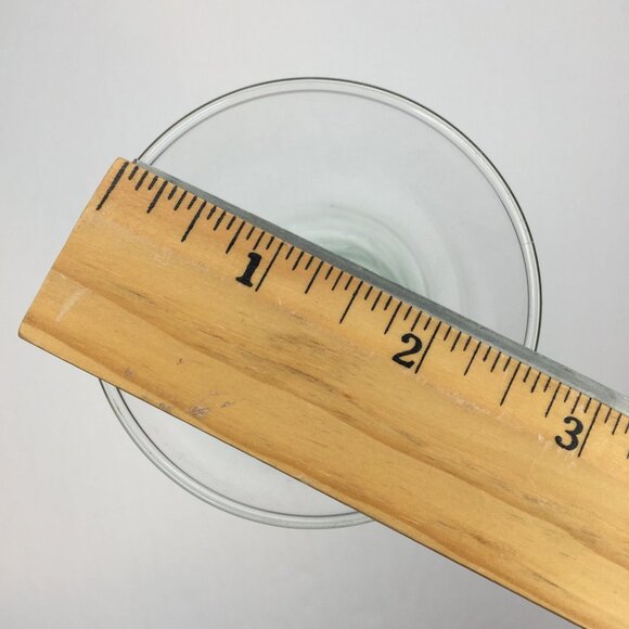 Vintage Set of 2 Clear Glass Bud Vases Flared Bubble Base 8" 10" Home Decor - Picture 7 of 16